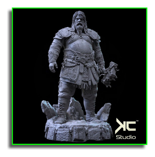 Action Figure Stl God Of War Ragnarok Thor